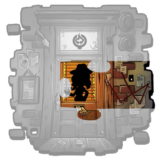 Part of Detective's Door